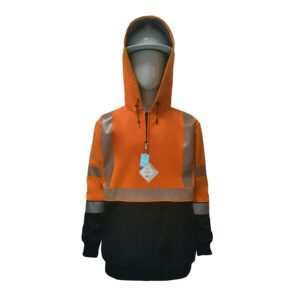 PRO-ARC | Hi-Vis Softshell 1/4 Zip Fleece Hoodie